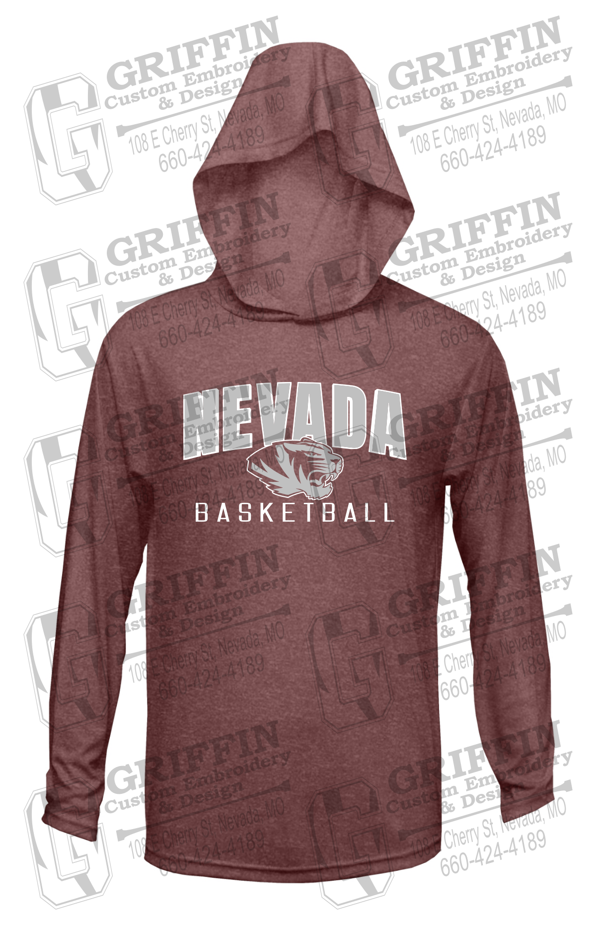 Dry-Fit T-Shirt Hoodie - Basketball - Nevada Tigers 25-T