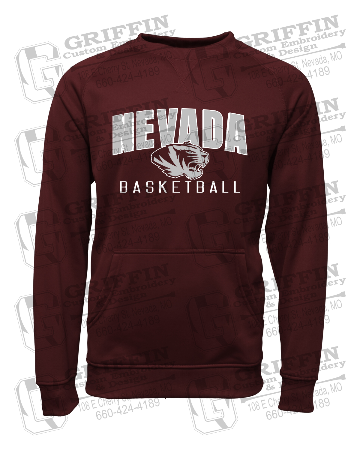 Performance Fleece Sweatshirt - Basketball - Nevada Tigers 25-T