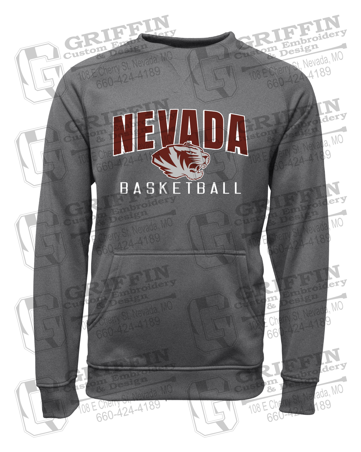 Performance Fleece Sweatshirt - Basketball - Nevada Tigers 25-T