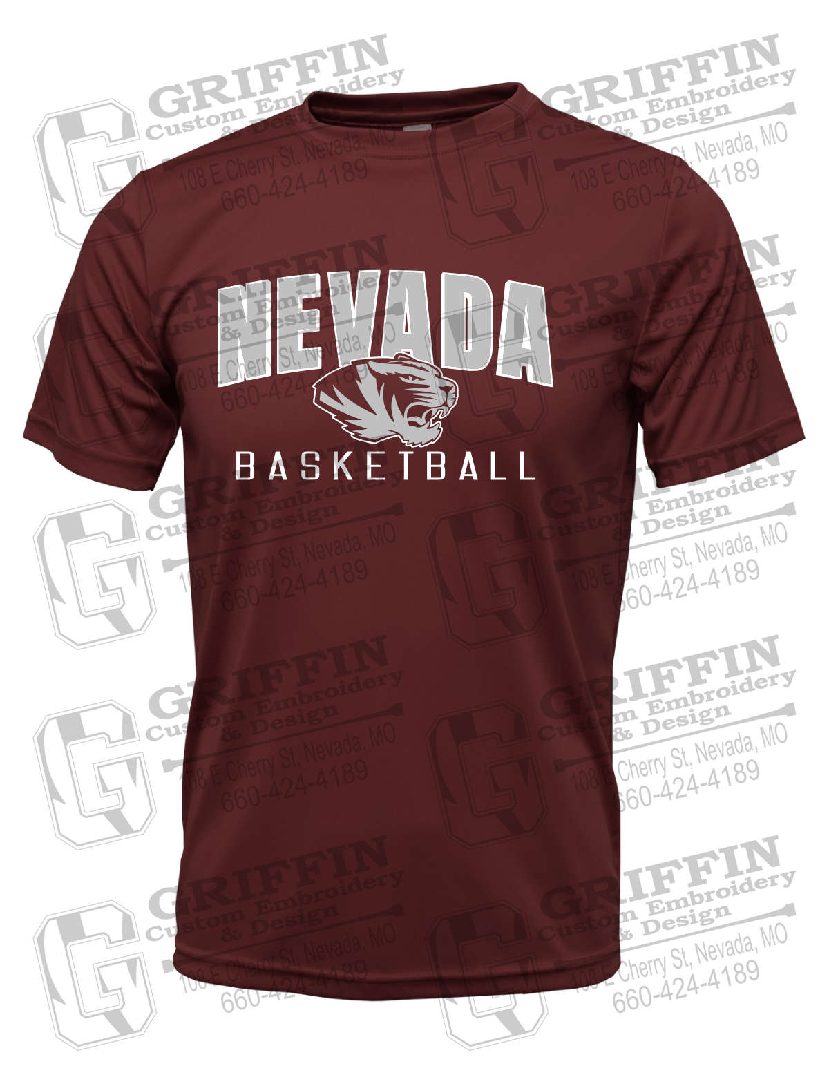 Dry-Fit Short Sleeve T-Shirt - Basketball - Nevada Tigers 25-T