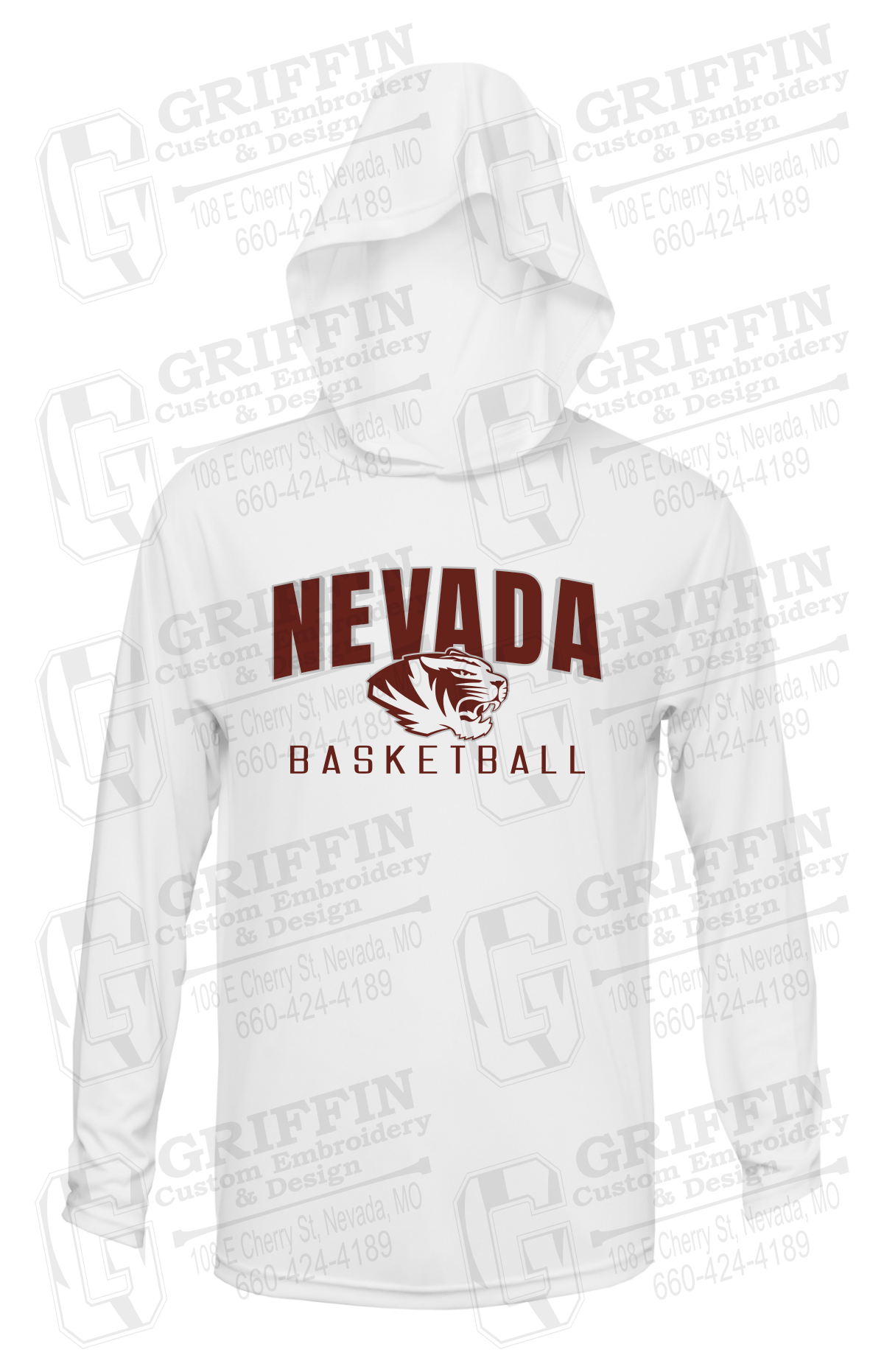 Dry-Fit T-Shirt Hoodie - Basketball - Nevada Tigers 25-T