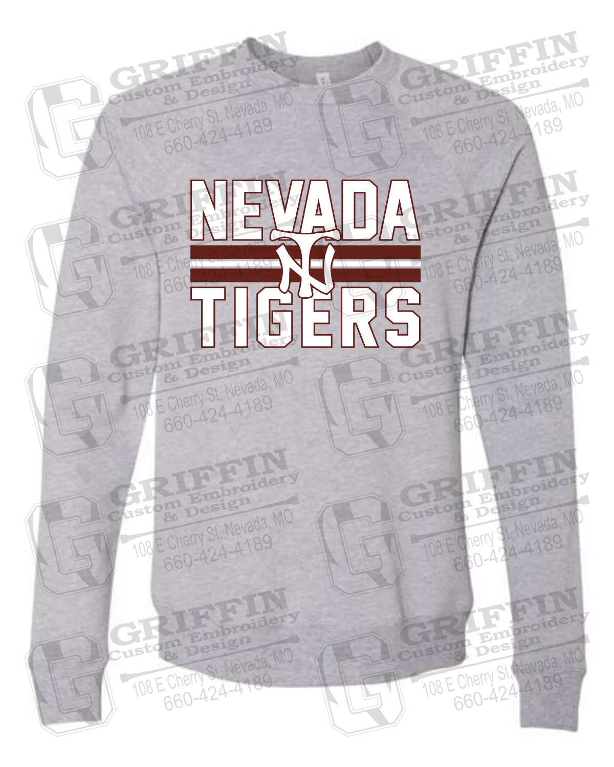 Sponge Fleece Sweatshirt - Baseball - Nevada Tigers 25-U