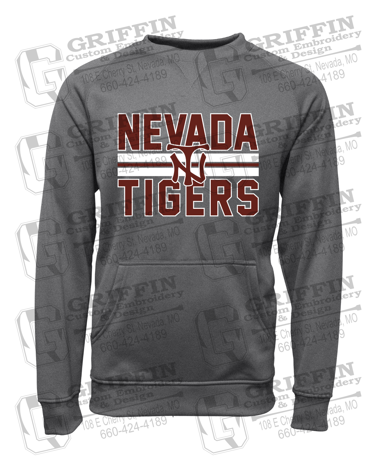 Performance Fleece Sweatshirt - Softball - Nevada Tigers 25-U
