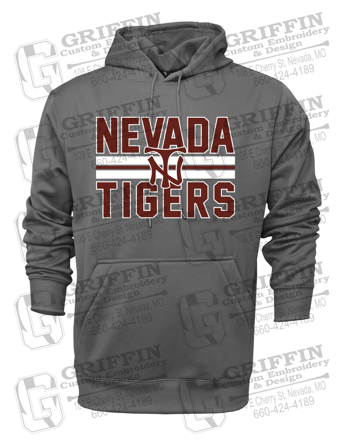 Performance Fleece Hoodie - Softball - Nevada Tigers 25-U