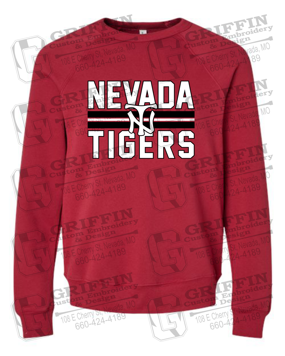 Sponge Fleece Sweatshirt - Baseball - Nevada Tigers 25-U