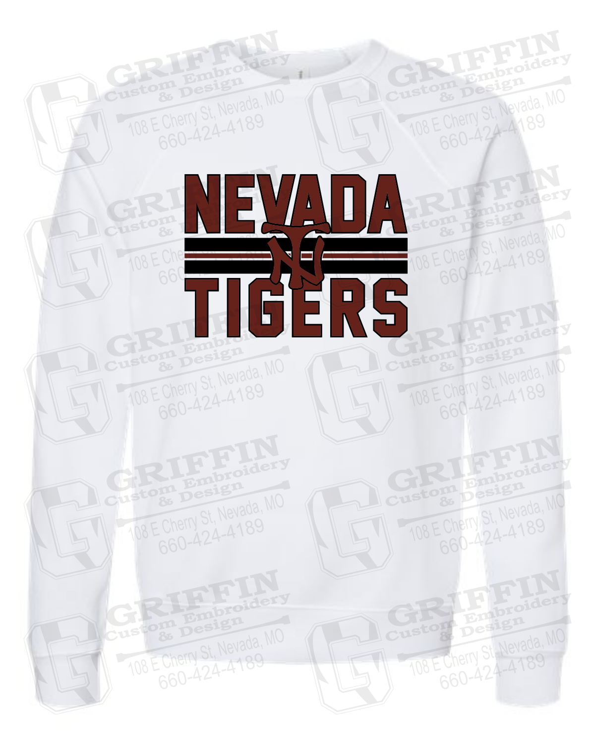 Sponge Fleece Sweatshirt - Baseball - Nevada Tigers 25-U