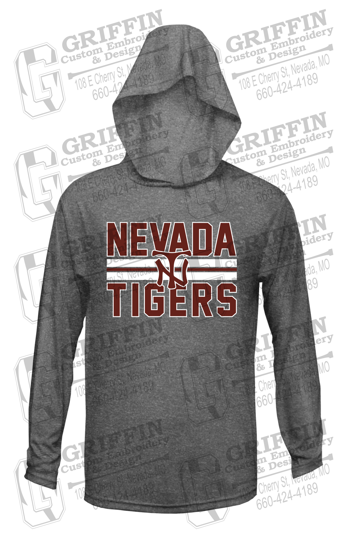 Dry-Fit T-Shirt Hoodie - Softball - Nevada Tigers 25-U