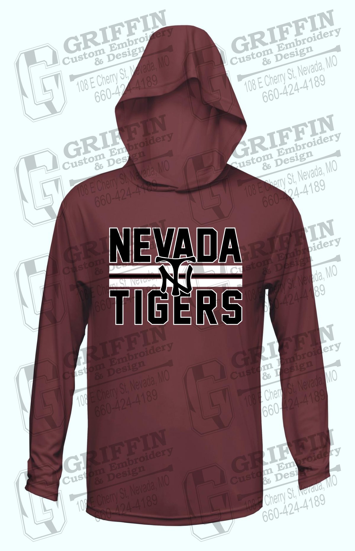 Dry-Fit T-Shirt Hoodie - Softball - Nevada Tigers 25-U