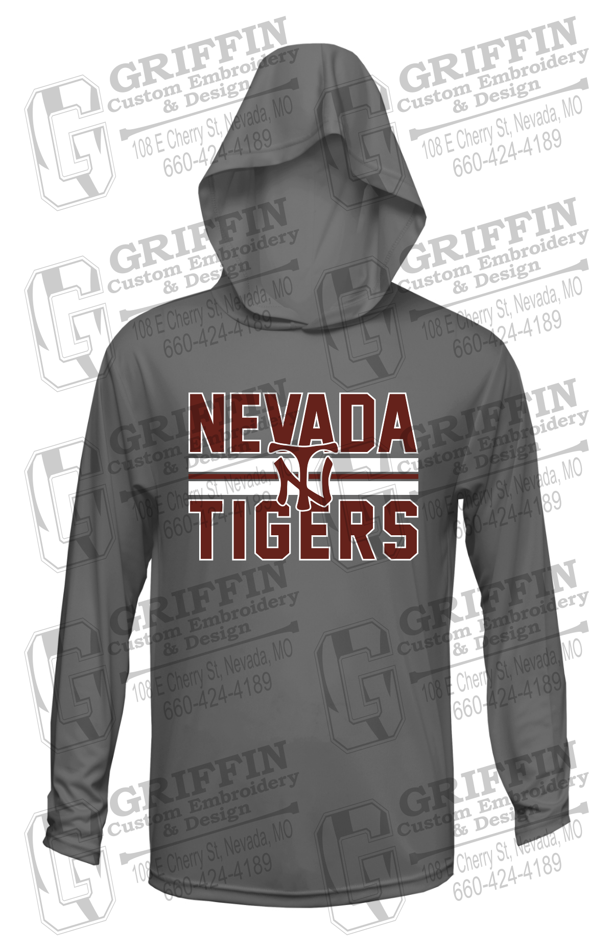Dry-Fit T-Shirt Hoodie - Softball - Nevada Tigers 25-U