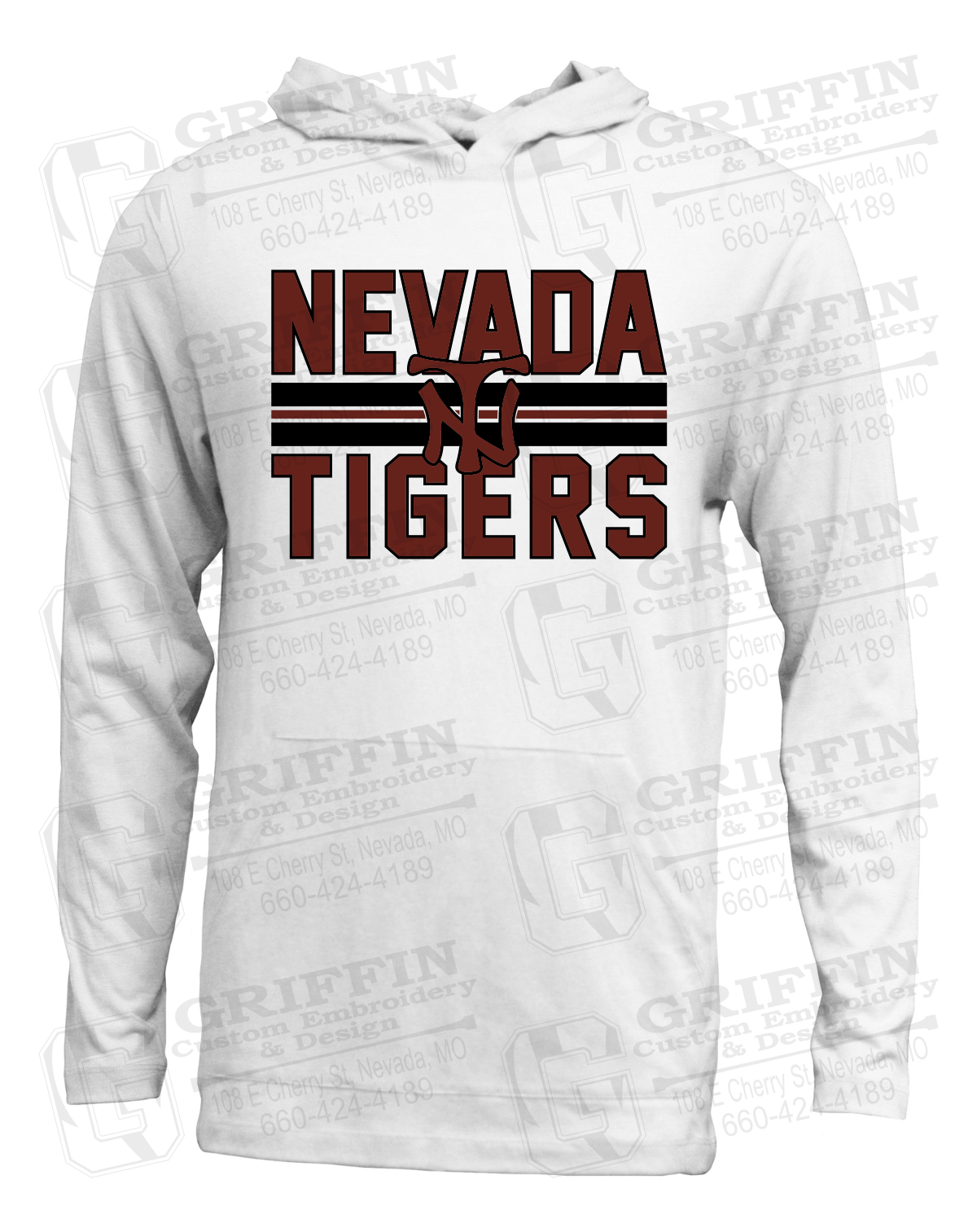 Soft-Tek T-Shirt Hoodie - Softball - Nevada Tigers 25-U