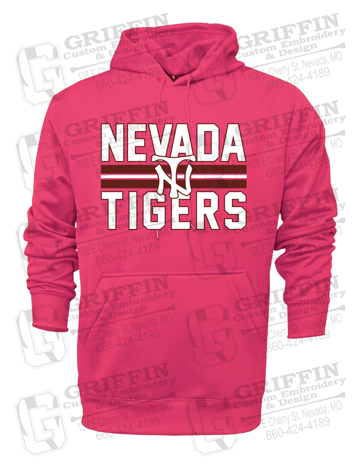 Performance Fleece Hoodie - Softball - Nevada Tigers 25-U