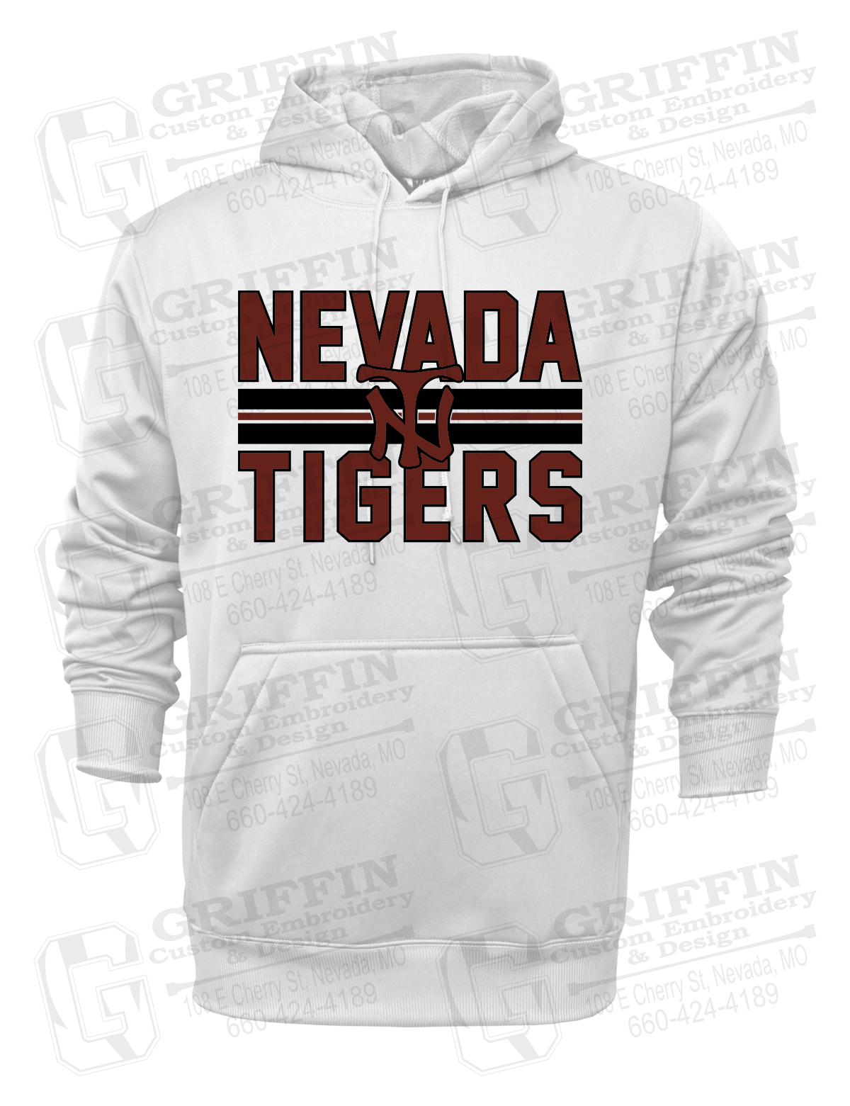 Performance Fleece Hoodie - Softball - Nevada Tigers 25-U