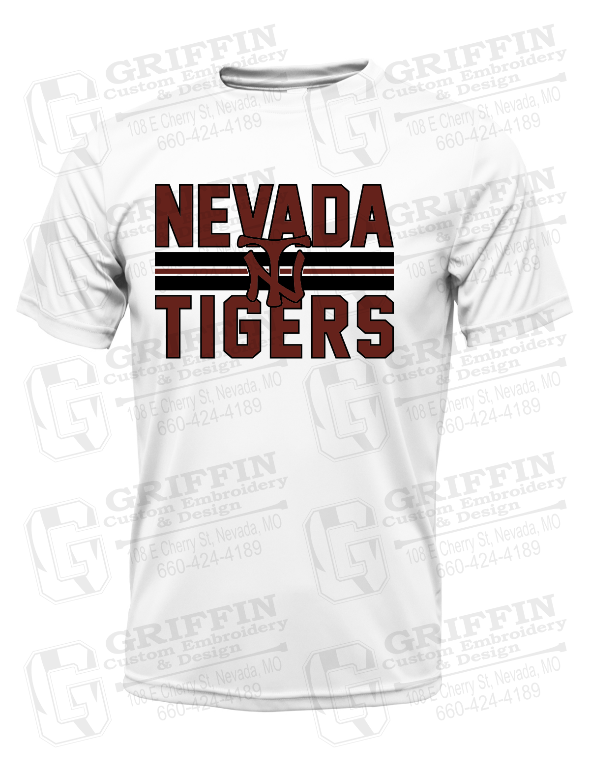 Dry-Fit Short Sleeve T-Shirt - Baseball - Nevada Tigers 25-U