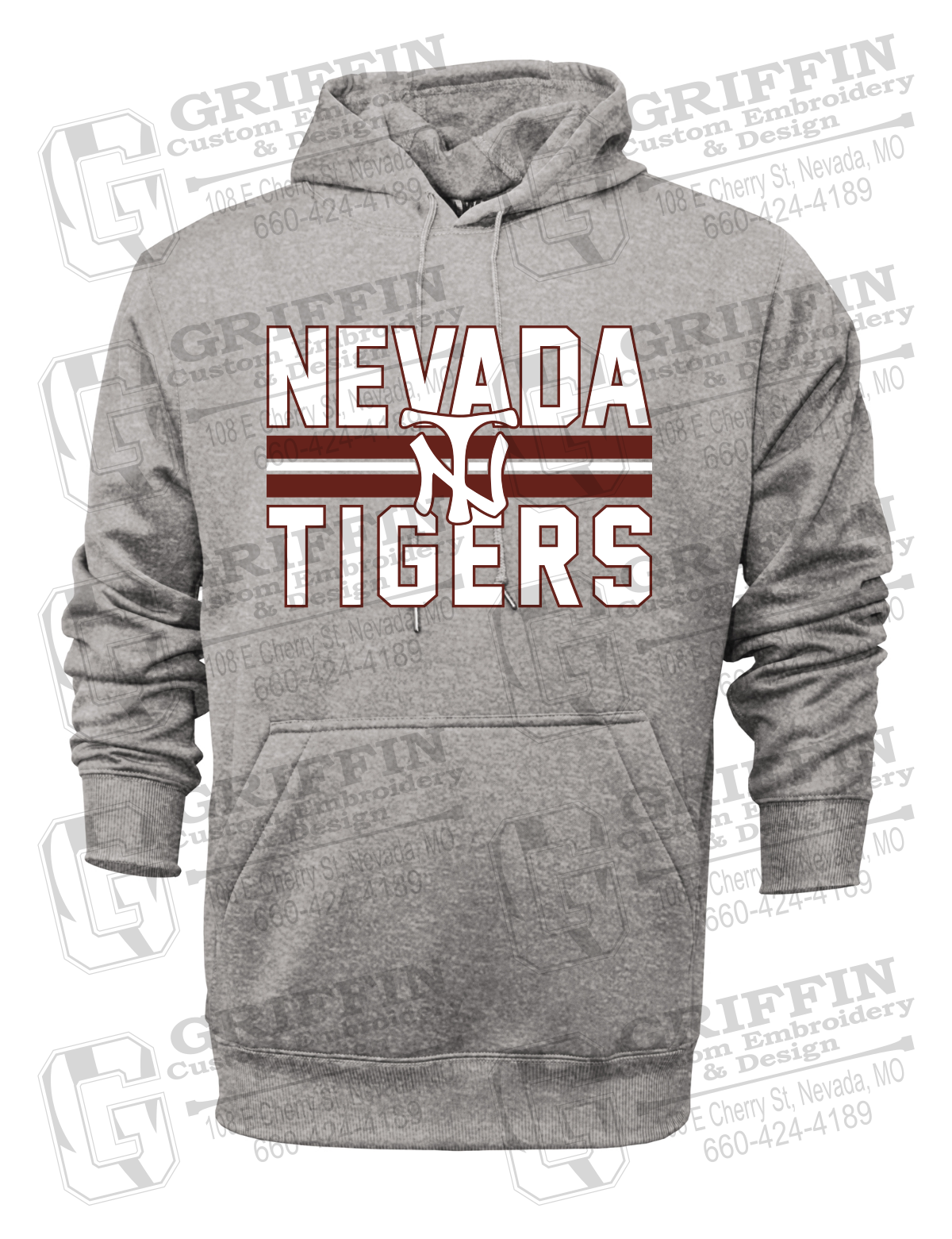 Performance Fleece Hoodie - Softball - Nevada Tigers 25-U