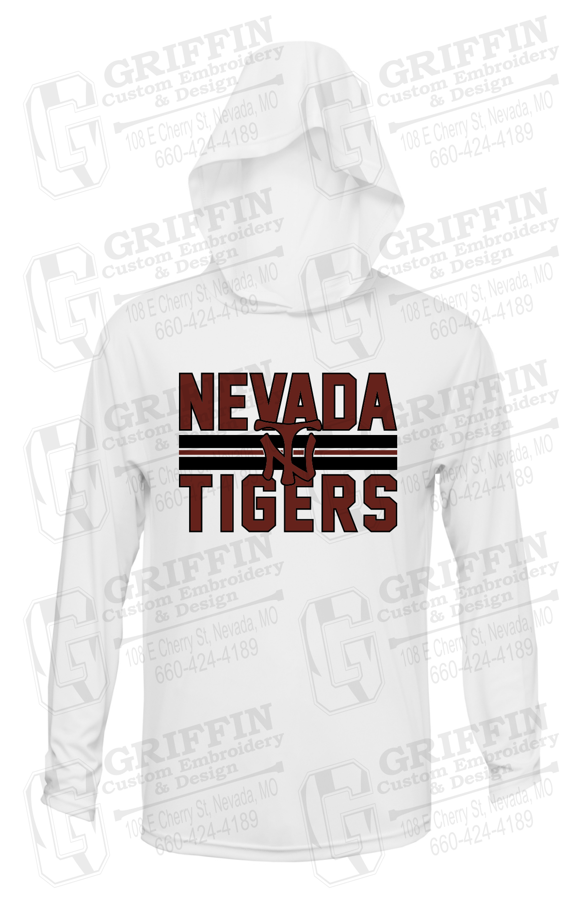 Dry-Fit T-Shirt Hoodie - Softball - Nevada Tigers 25-U