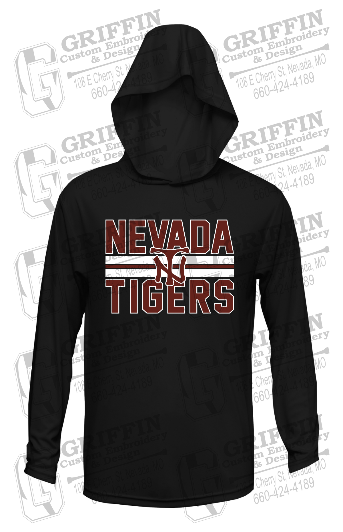 Dry-Fit T-Shirt Hoodie - Softball - Nevada Tigers 25-U