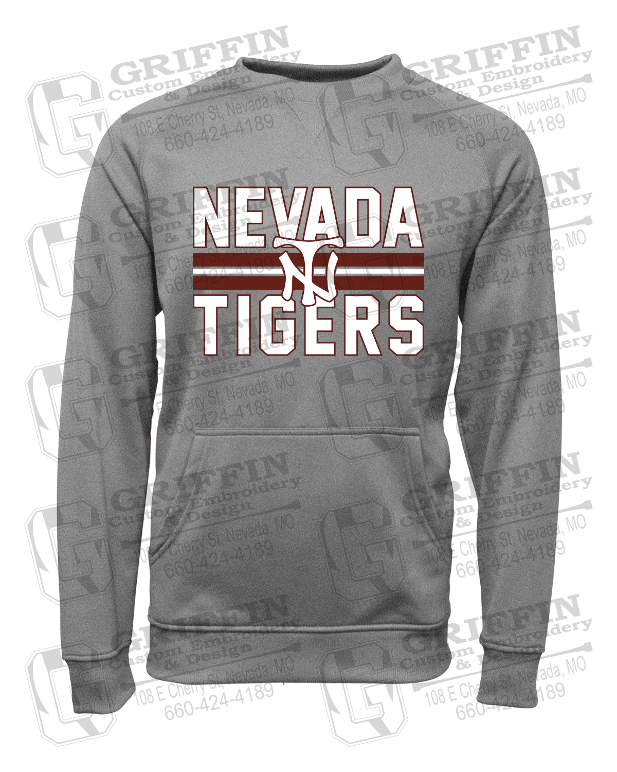 Performance Fleece Sweatshirt - Softball - Nevada Tigers 25-U