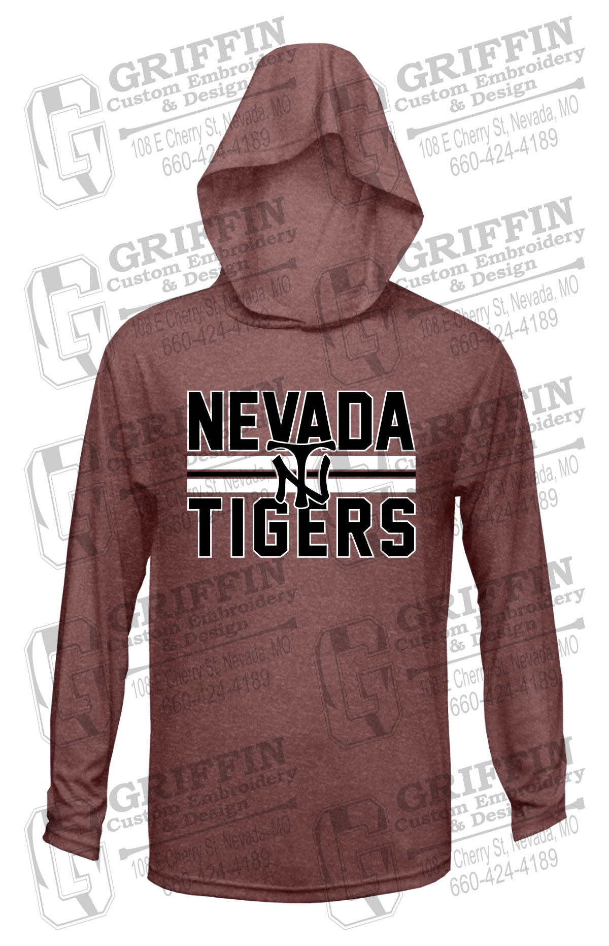 Dry-Fit T-Shirt Hoodie - Softball - Nevada Tigers 25-U
