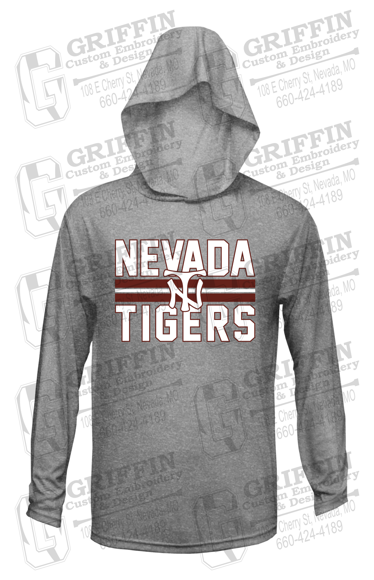 Dry-Fit T-Shirt Hoodie - Softball - Nevada Tigers 25-U