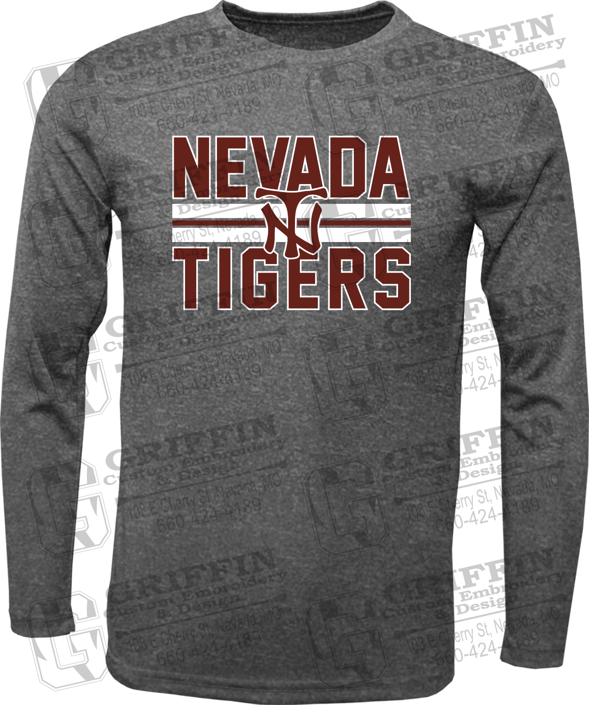 Dry-Fit Long Sleeve T-Shirt - Softball - Nevada Tigers 25-U