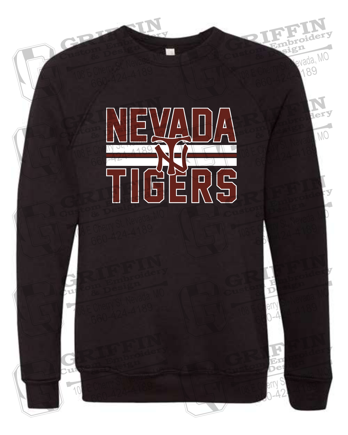 Sponge Fleece Sweatshirt - Baseball - Nevada Tigers 25-U