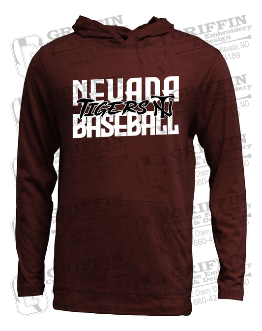 Soft-Tek T-Shirt Hoodie - Baseball - Nevada Tigers 25-V