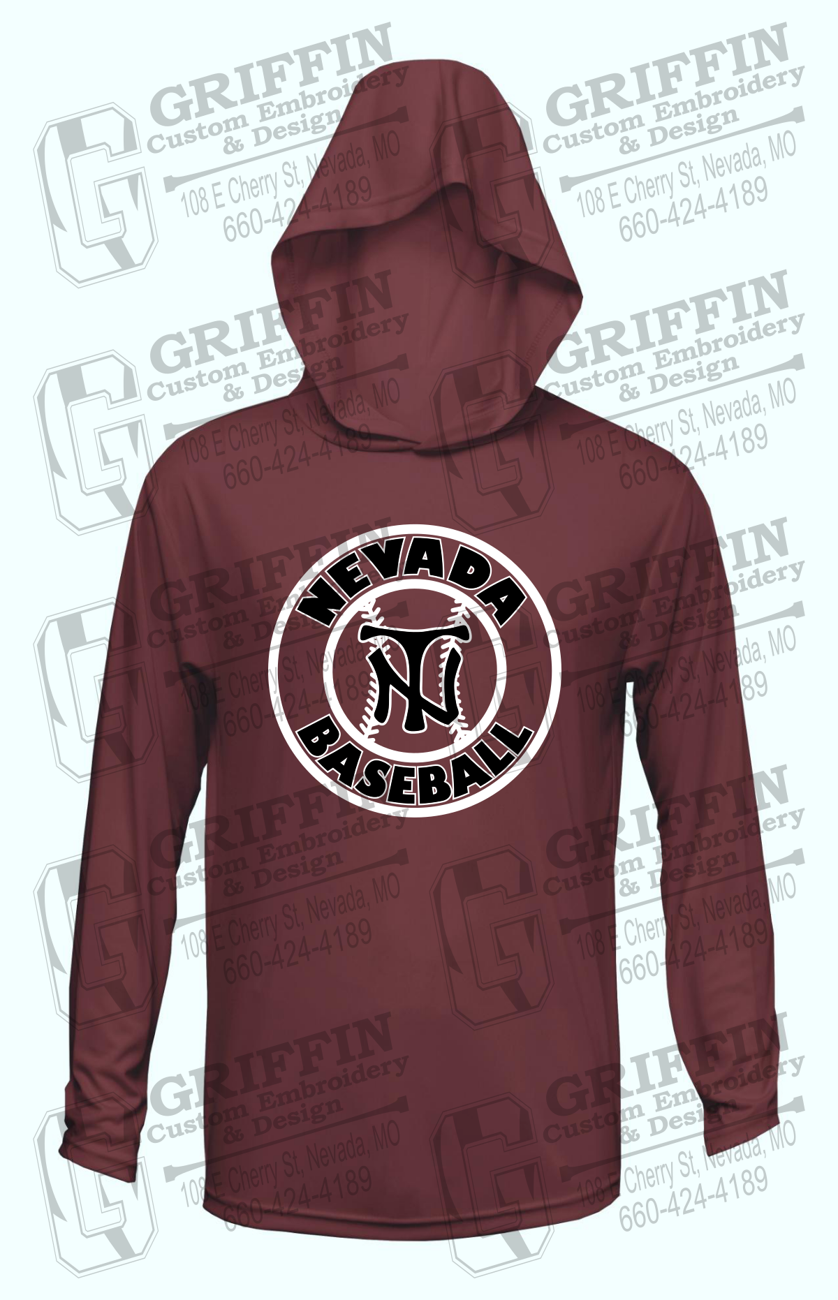Dry-Fit T-Shirt Hoodie - Baseball - Nevada Tigers 25-W
