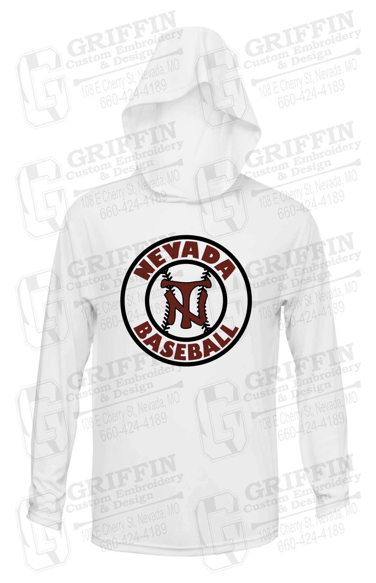 Dry-Fit T-Shirt Hoodie - Baseball - Nevada Tigers 25-W