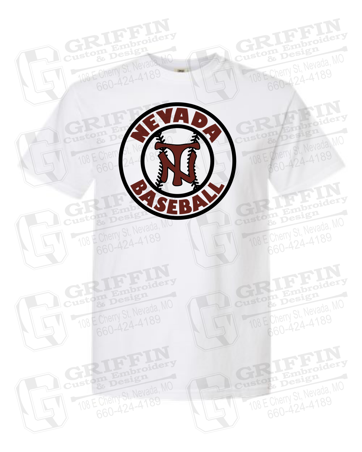 Comfort Colors Short Sleeve T-Shirt - Baseball - Nevada Tigers 25-W