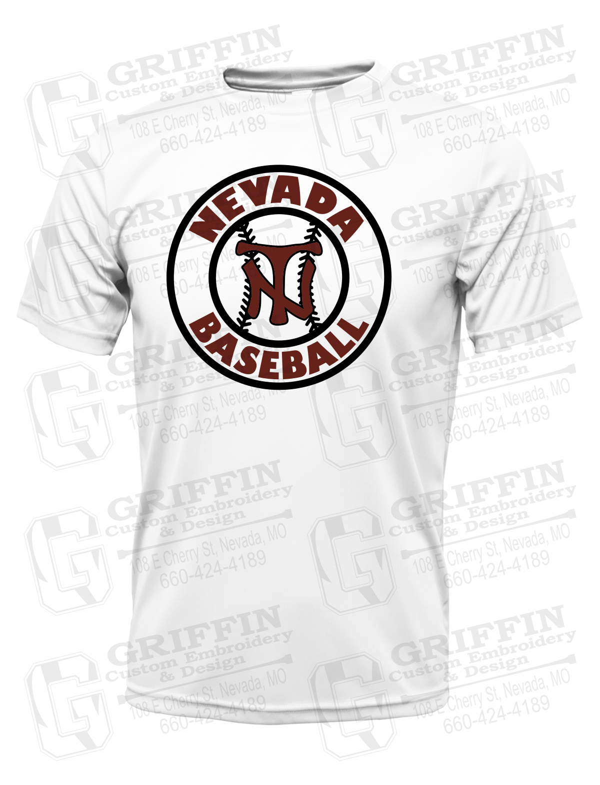 Dry-Fit Short Sleeve T-Shirt - Baseball - Nevada Tigers 25-W