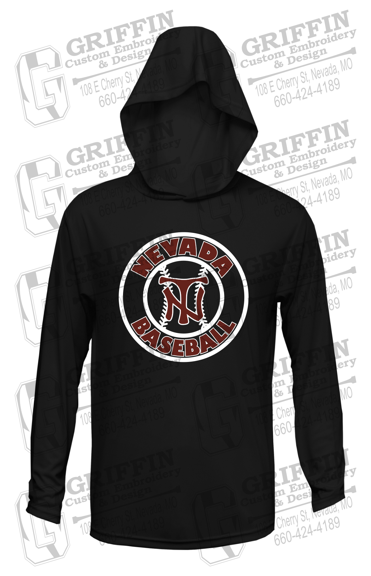 Dry-Fit T-Shirt Hoodie - Baseball - Nevada Tigers 25-W