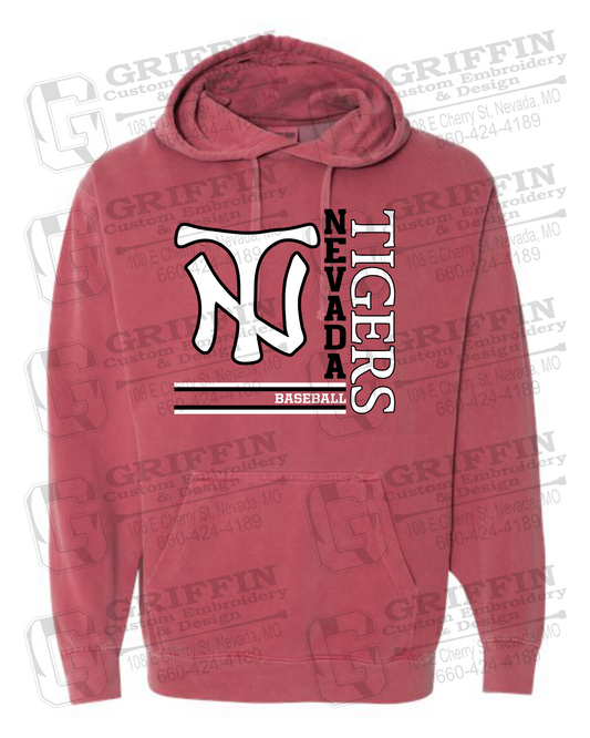Comfort Colors Hoodie - Baseball - Nevada Tigers 25-X