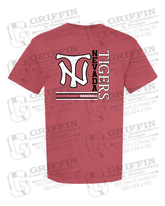 Comfort Colors Short Sleeve T-Shirt - Baseball - Nevada Tigers 25-X