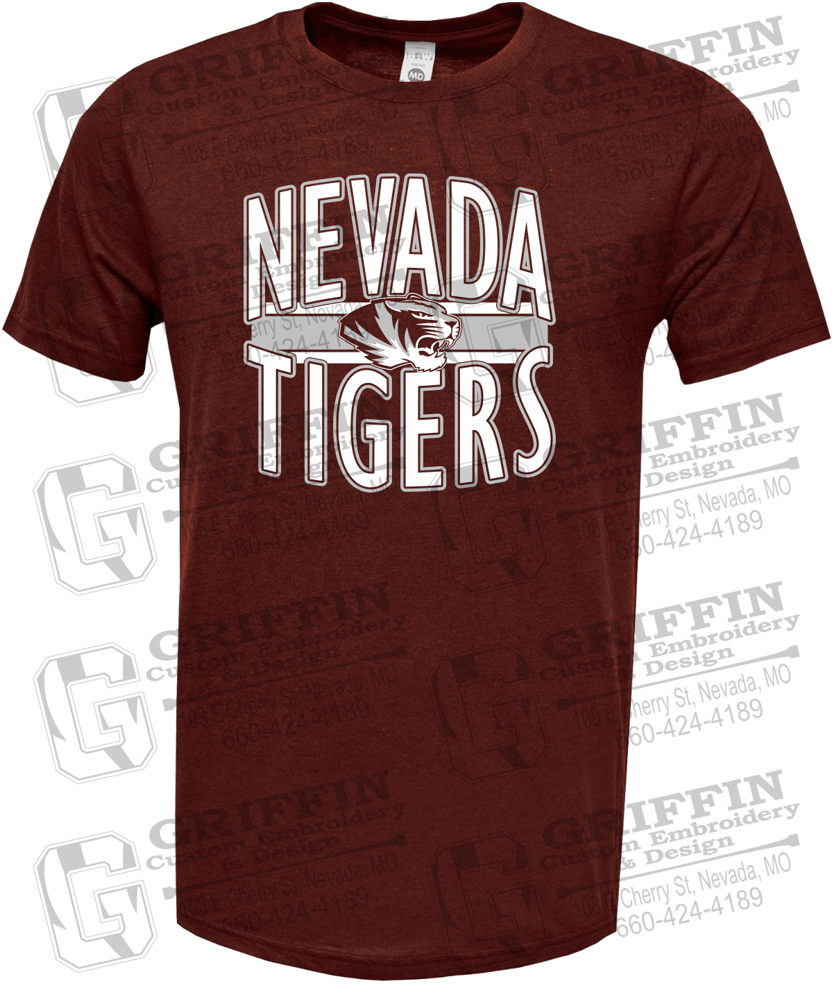Soft-Tek Short Sleeve T-Shirt - Nevada Tigers 25-Z