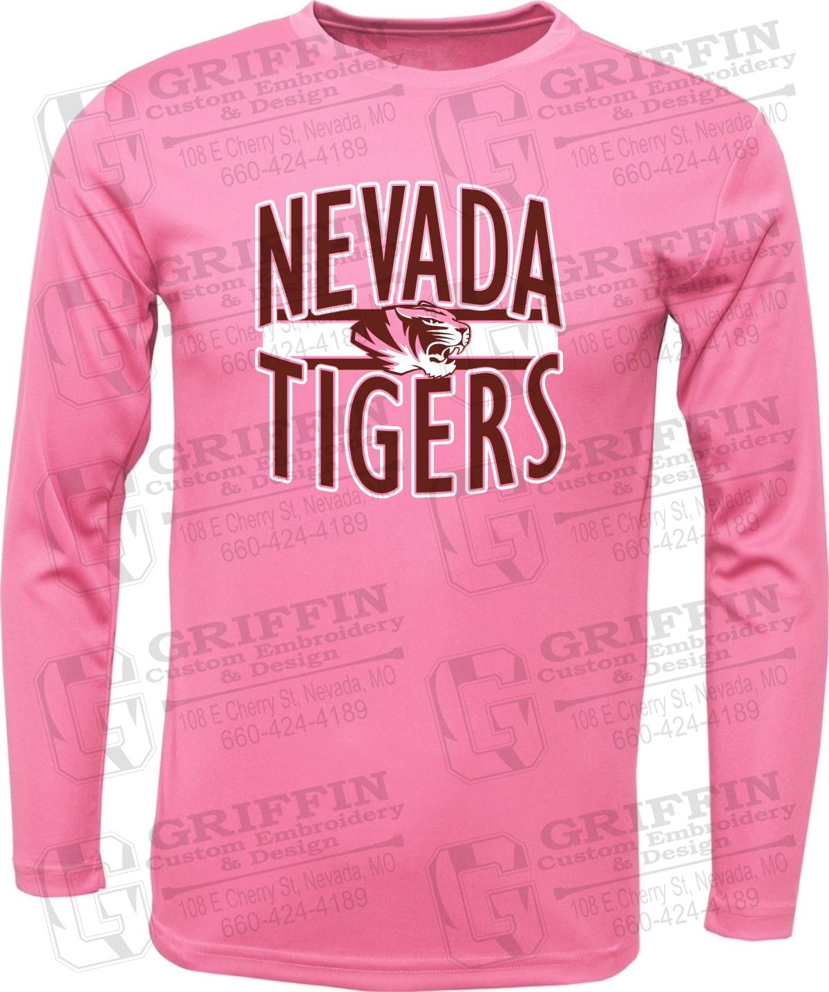 Toddler Dry-Fit Long Sleeve T-Shirt - Nevada Tigers 25-Z