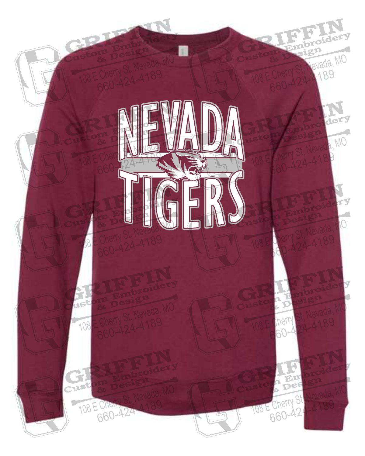 Sponge Fleece Sweatshirt - Nevada Tigers 25-Z