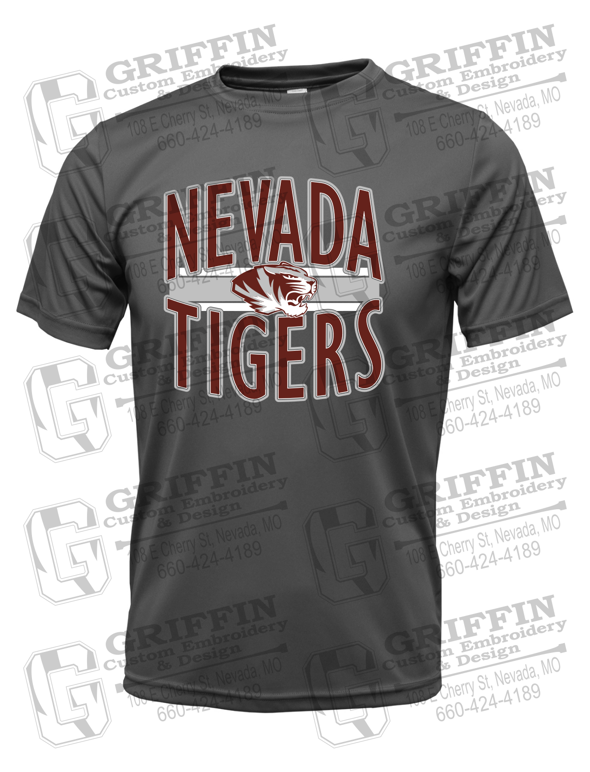 Dry-Fit Short Sleeve T-Shirt - Nevada Tigers 25-Z