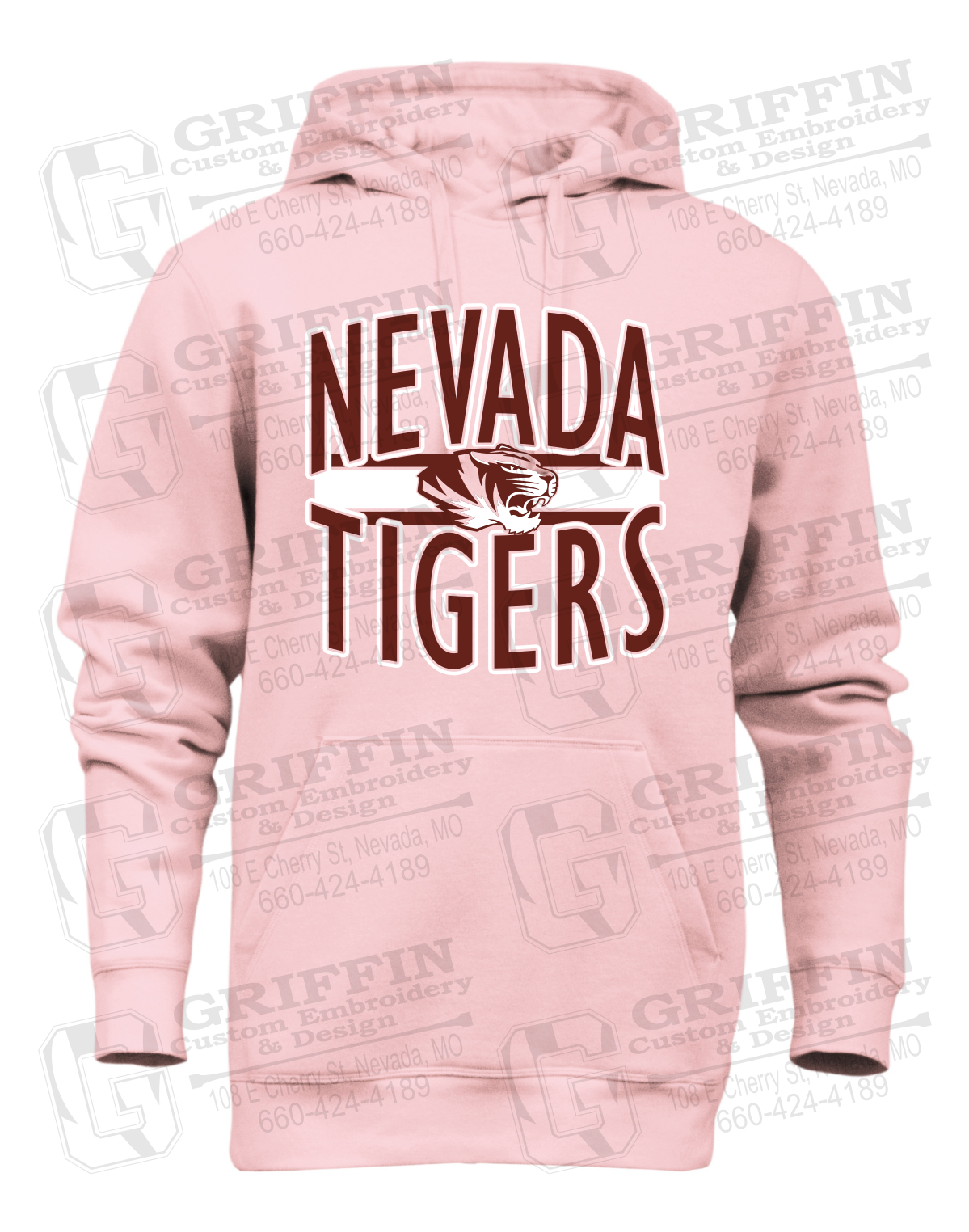 Heavyweight Fleece Hoodie - Nevada Tigers 25-Z