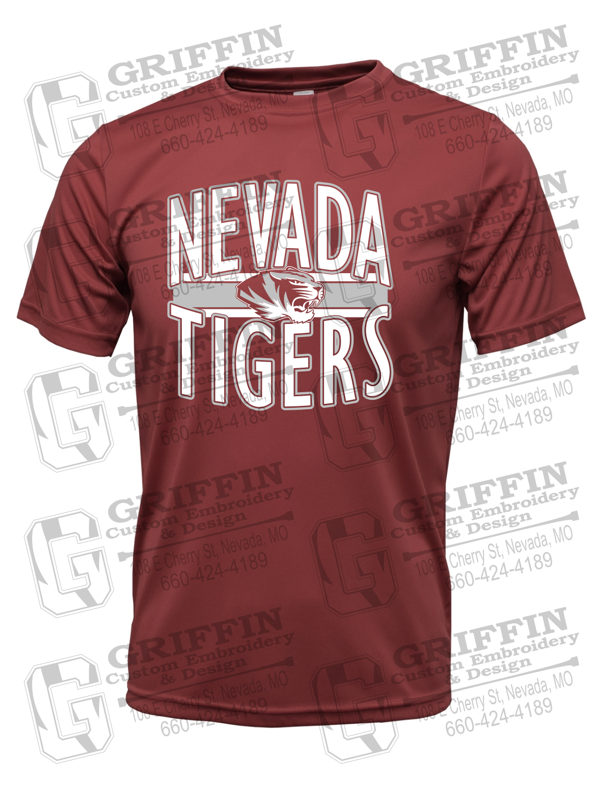 Dry-Fit Short Sleeve T-Shirt - Nevada Tigers 25-Z
