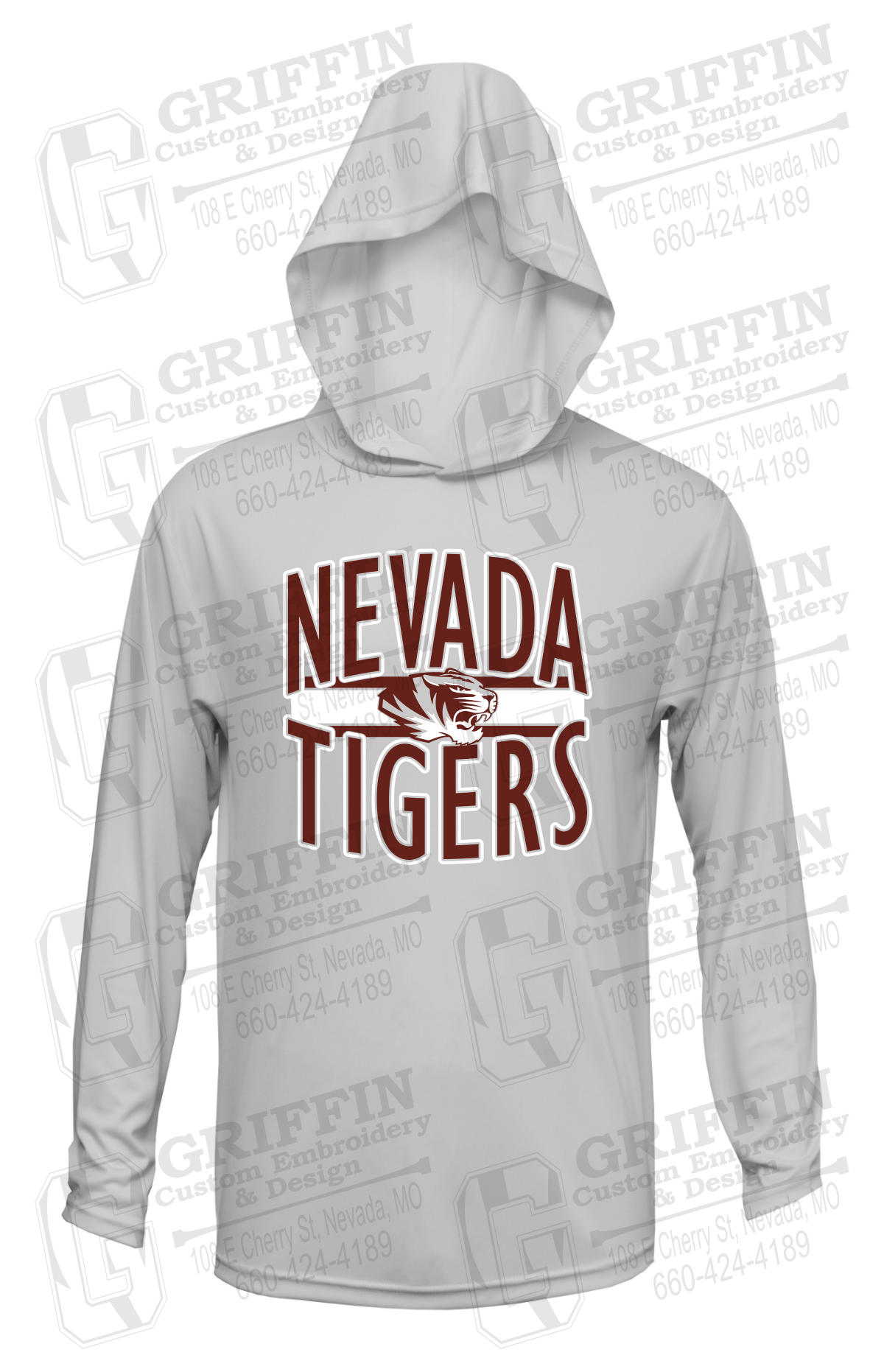 Dry-Fit T-Shirt Hoodie - Nevada Tigers 25-Z