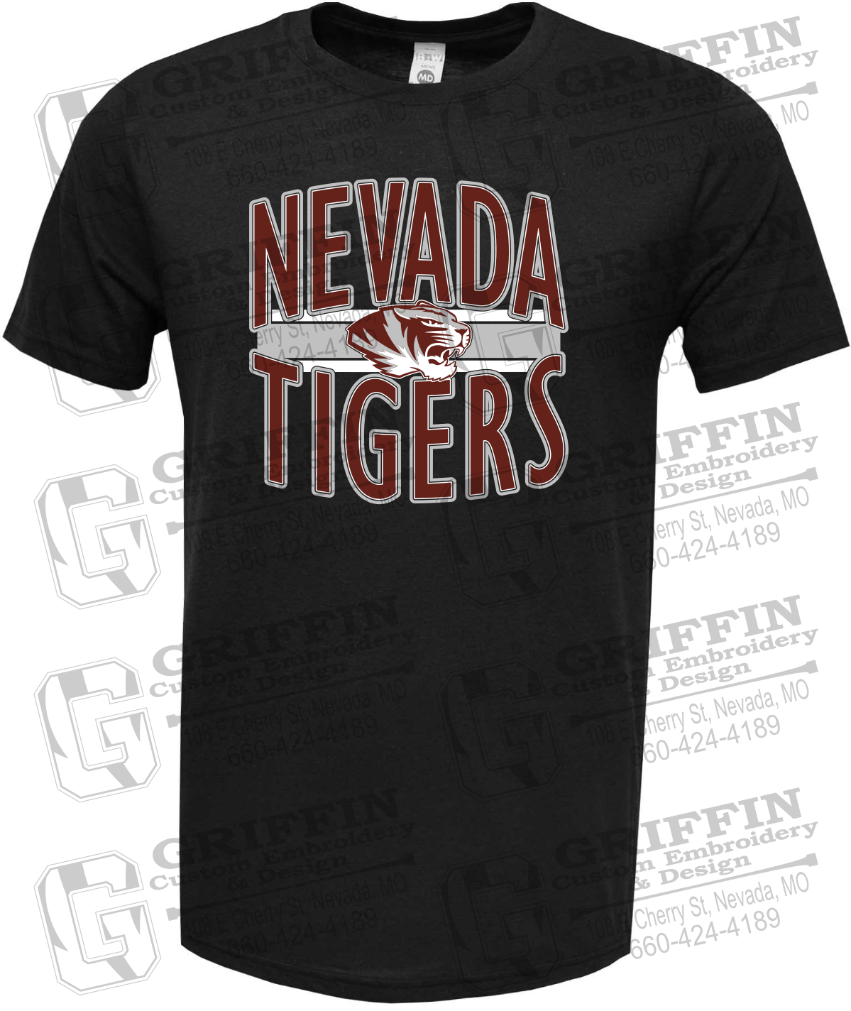 Soft-Tek Short Sleeve T-Shirt - Nevada Tigers 25-Z