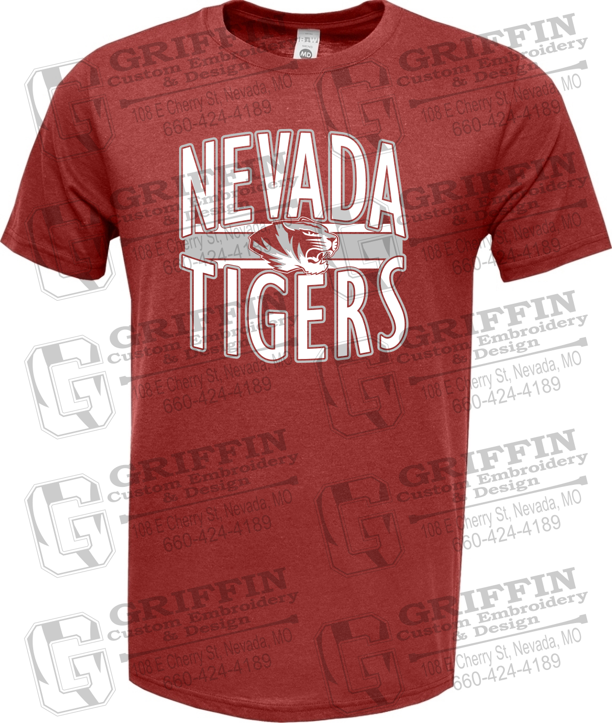 Soft-Tek Short Sleeve T-Shirt - Nevada Tigers 25-Z