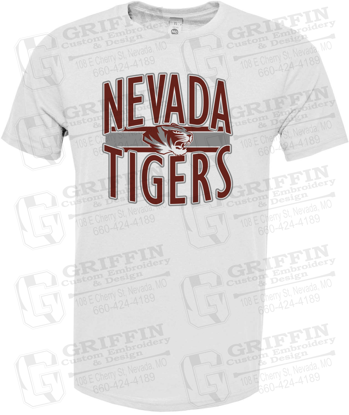 Soft-Tek Short Sleeve T-Shirt - Nevada Tigers 25-Z