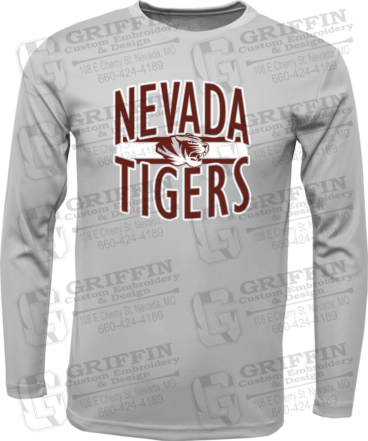 Toddler Dry-Fit Long Sleeve T-Shirt - Nevada Tigers 25-Z