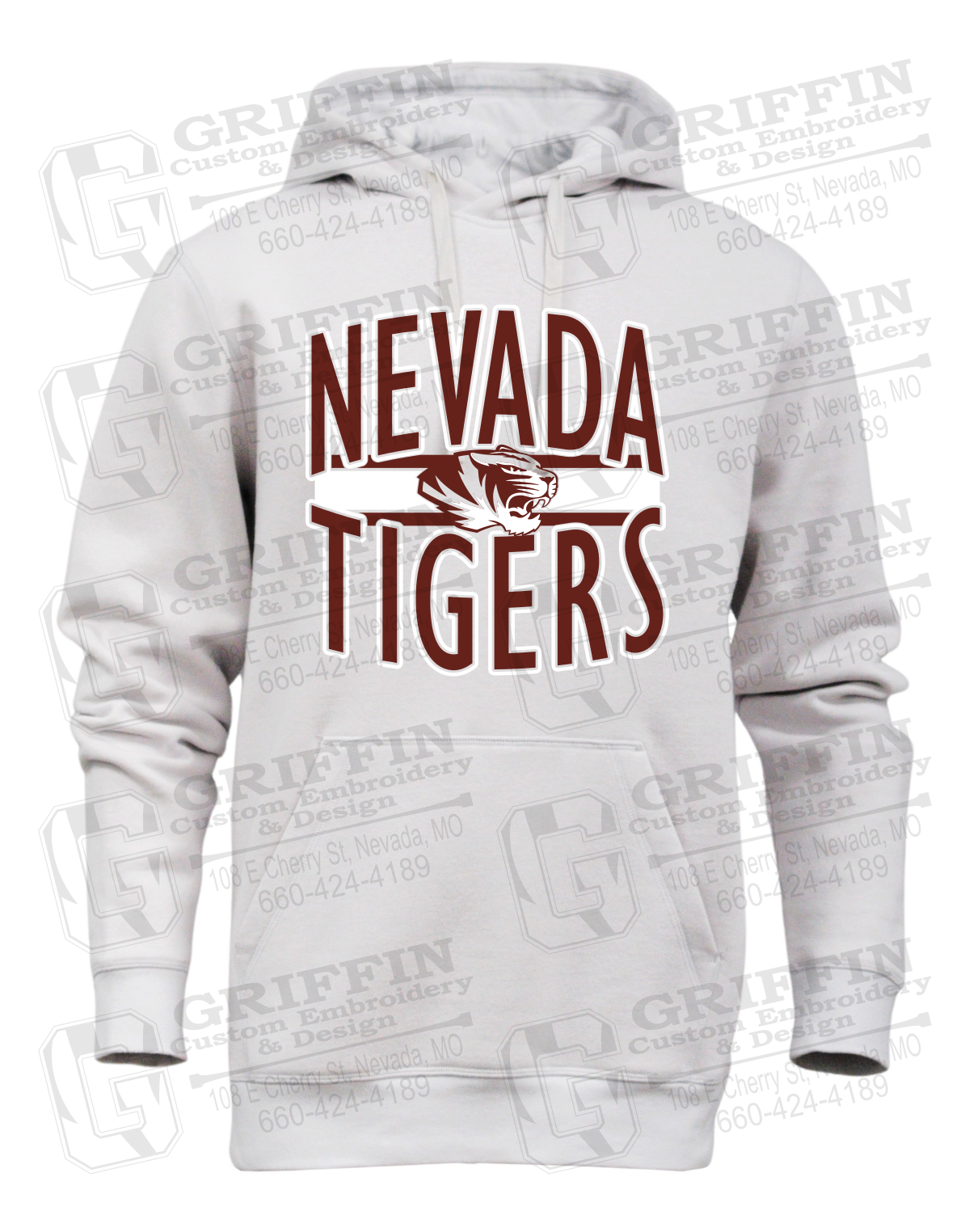 Heavyweight Fleece Hoodie - Nevada Tigers 25-Z