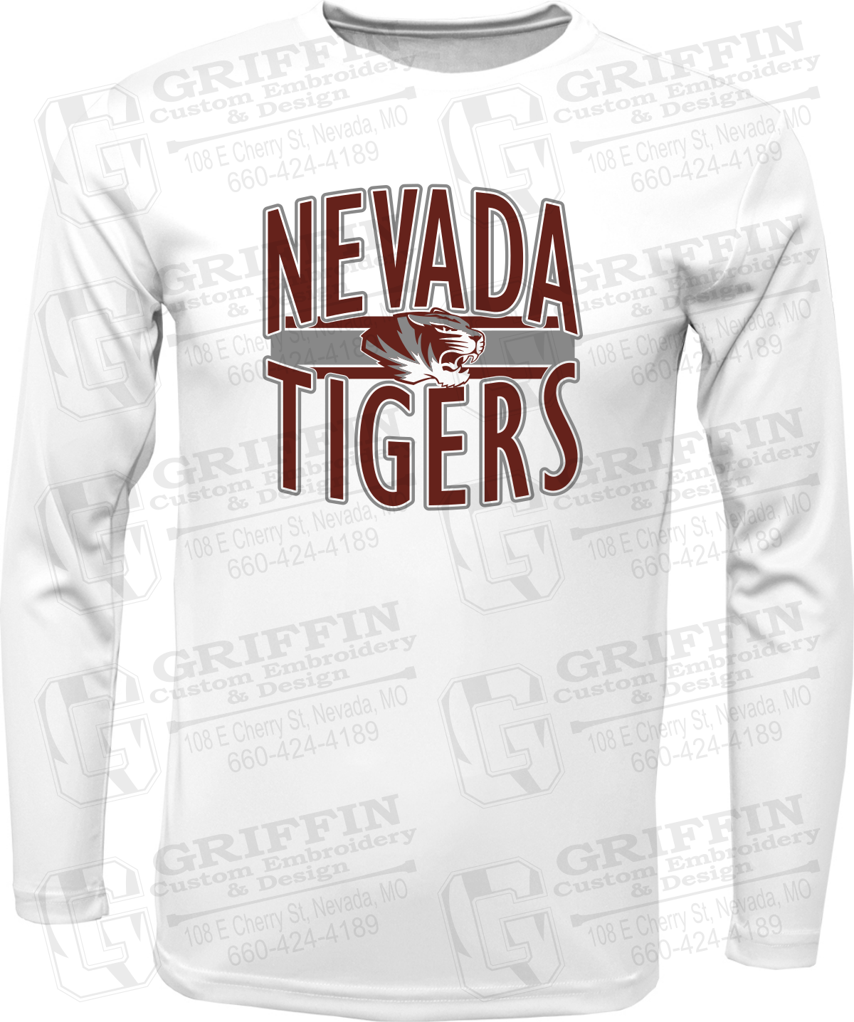 Dry-Fit Long Sleeve T-Shirt - Nevada Tigers 25-Z