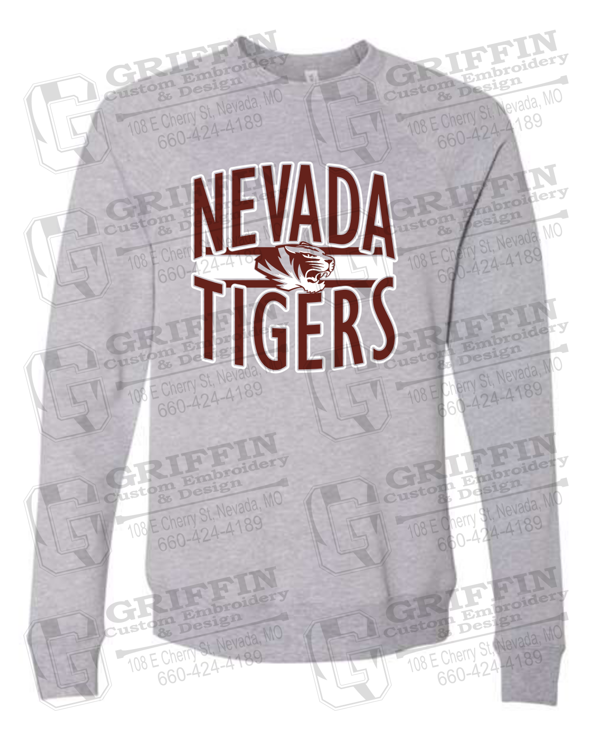 Sponge Fleece Sweatshirt - Nevada Tigers 25-Z