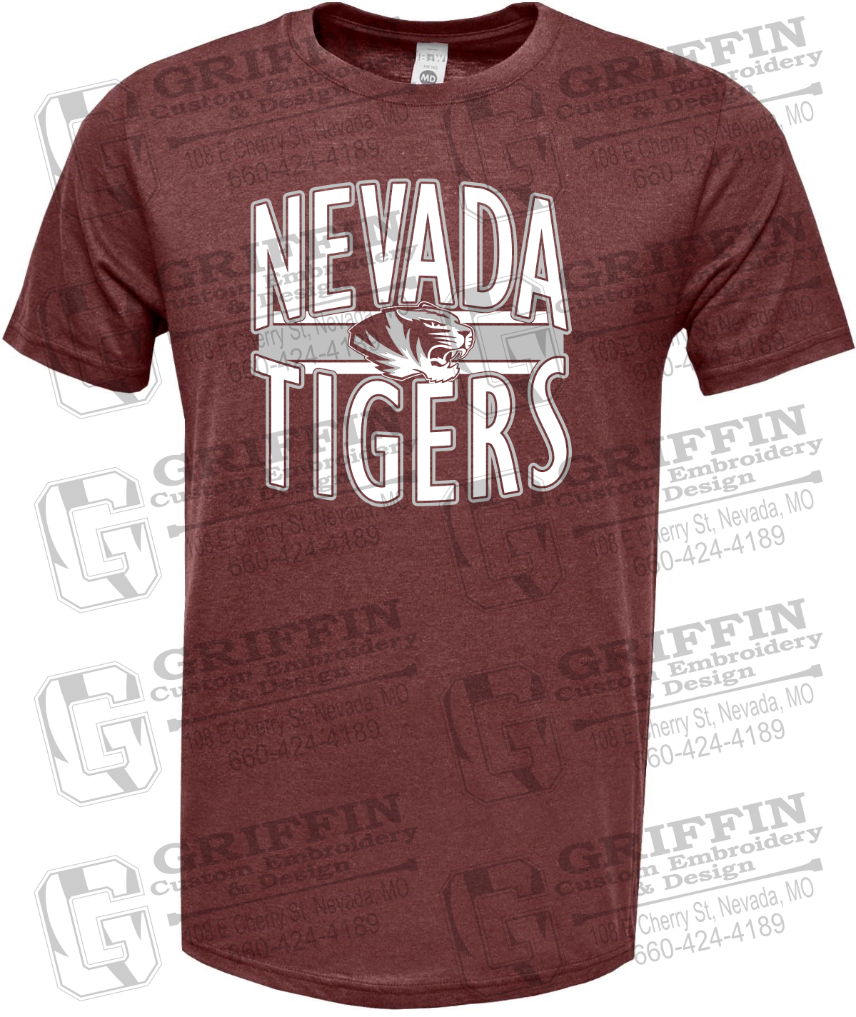 Soft-Tek Short Sleeve T-Shirt - Nevada Tigers 25-Z