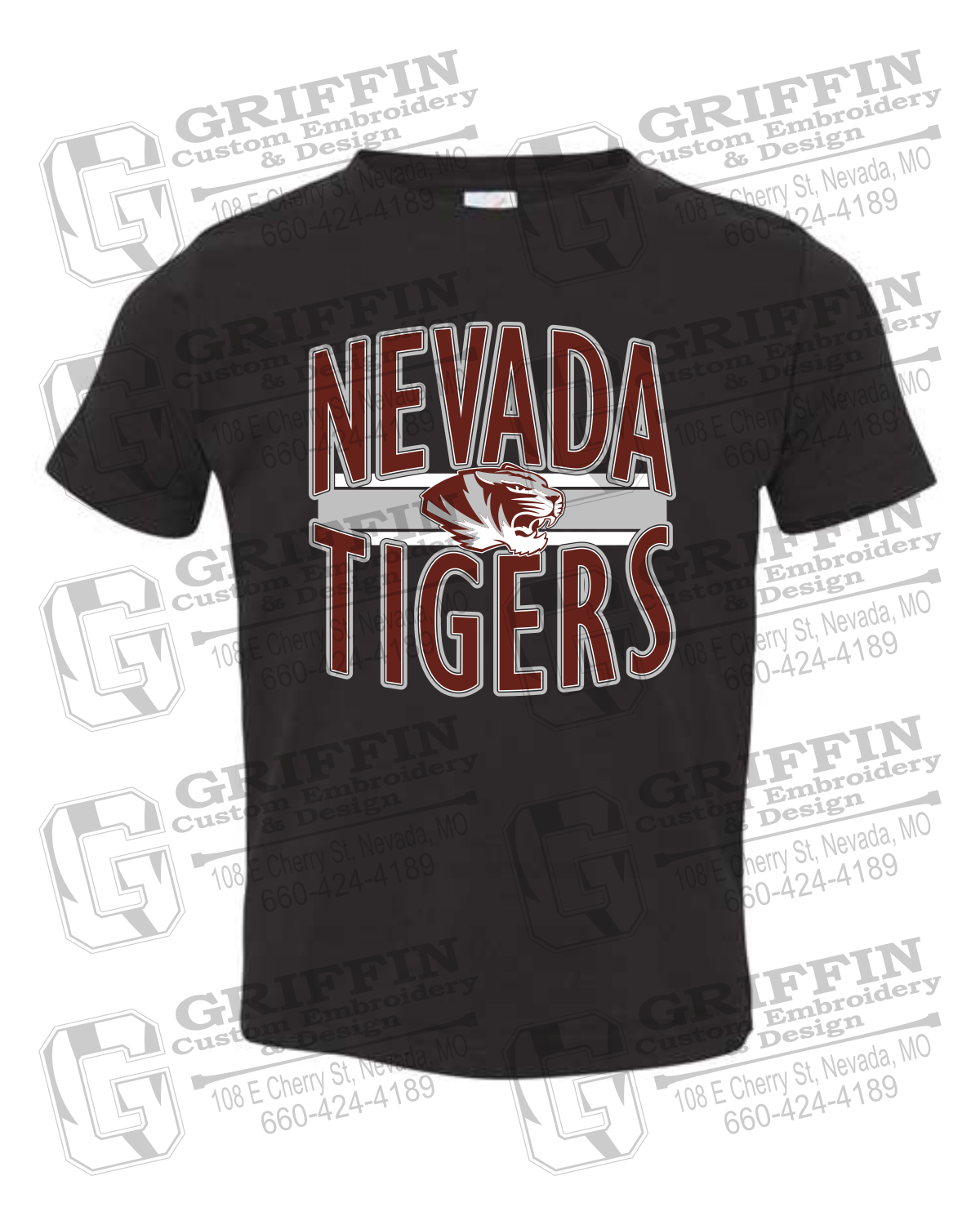 Toddler/Infant Cotton T-Shirt - Nevada Tigers 25-Z