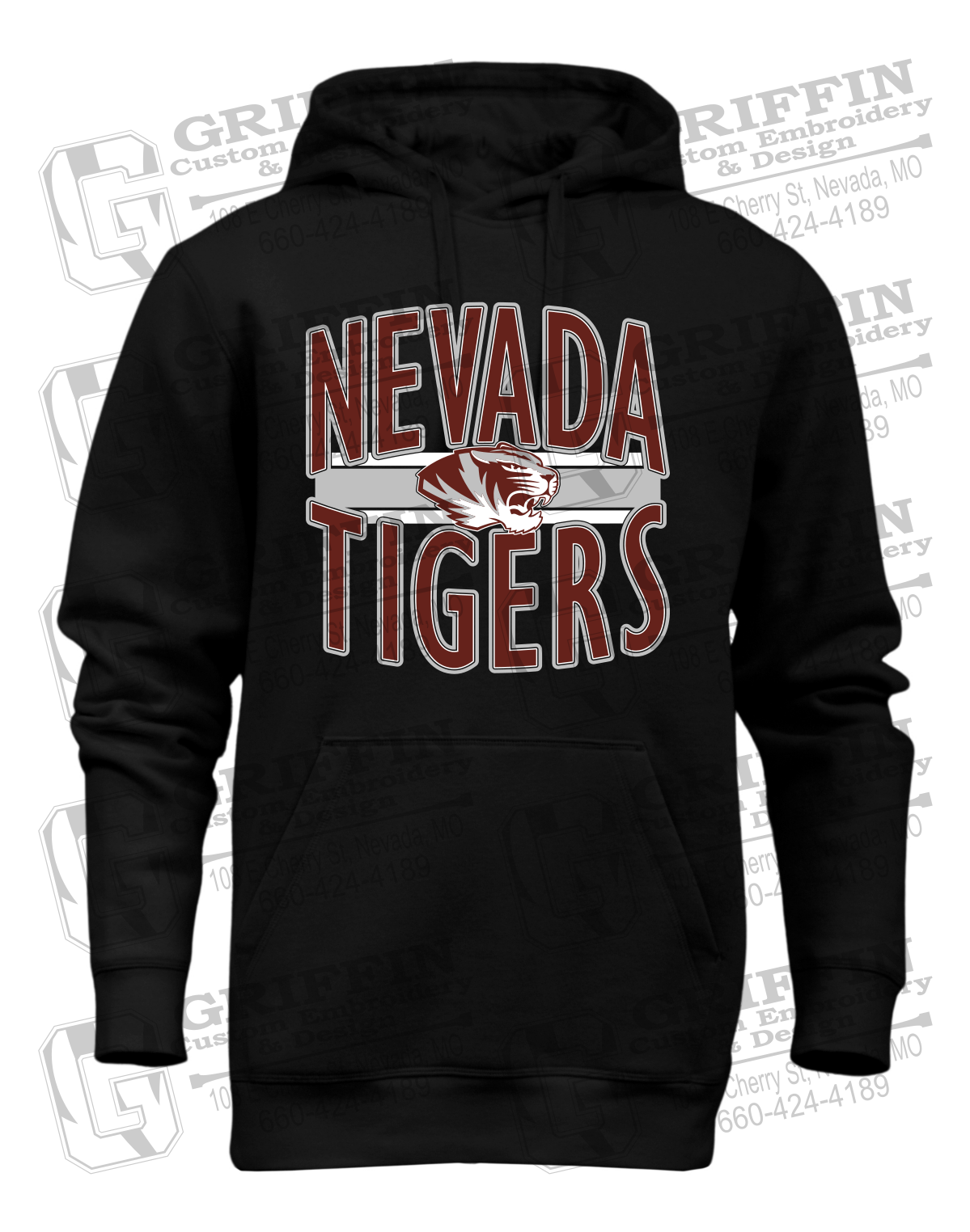 Heavyweight Fleece Hoodie - Nevada Tigers 25-Z